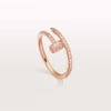 JUSTE UN CLOU RING, SMALL MODEL HALF-PAVED